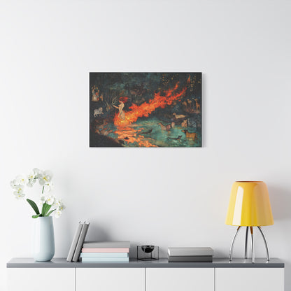 Where Fire Dreams Canvas Print