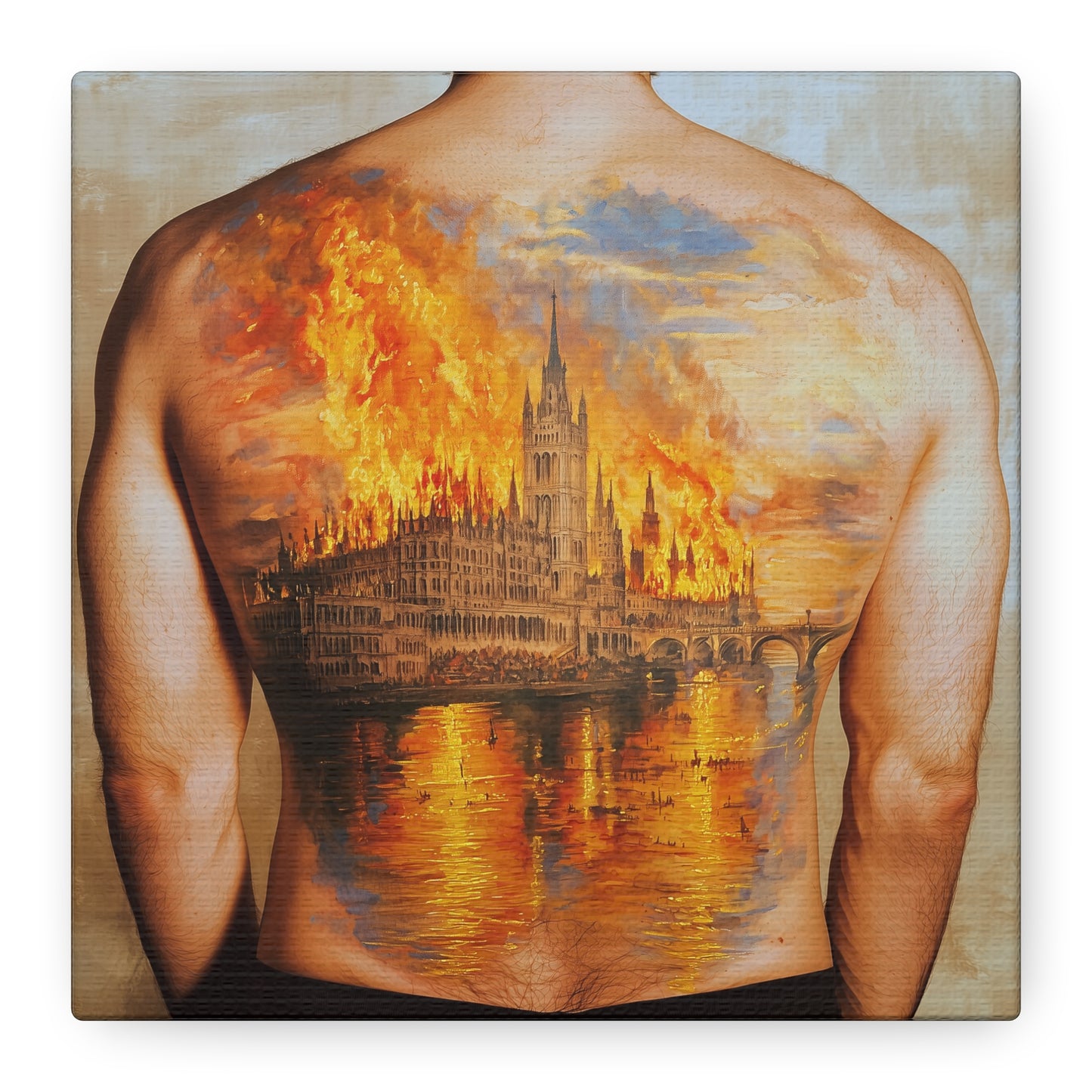 The Burning Dream Canvas Print