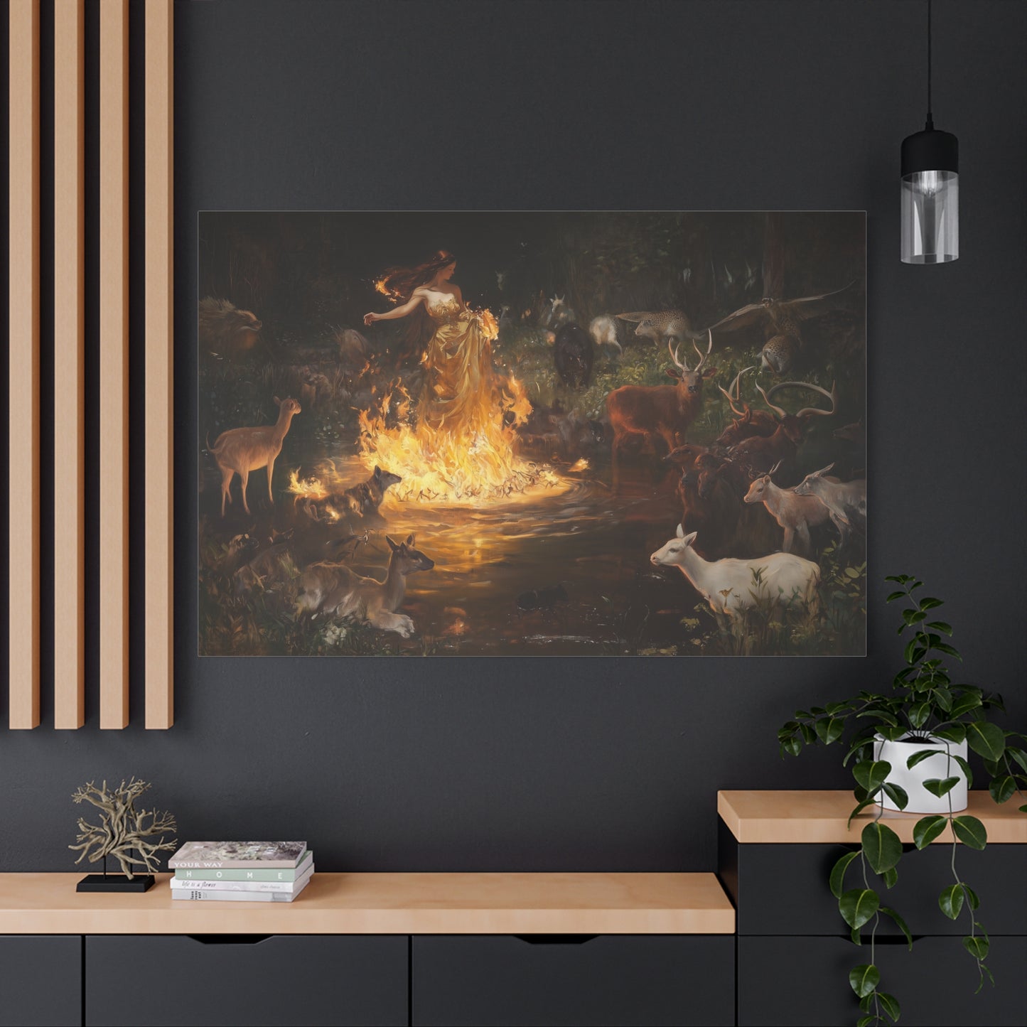 Nature's Fiery Pulse Canvas Print