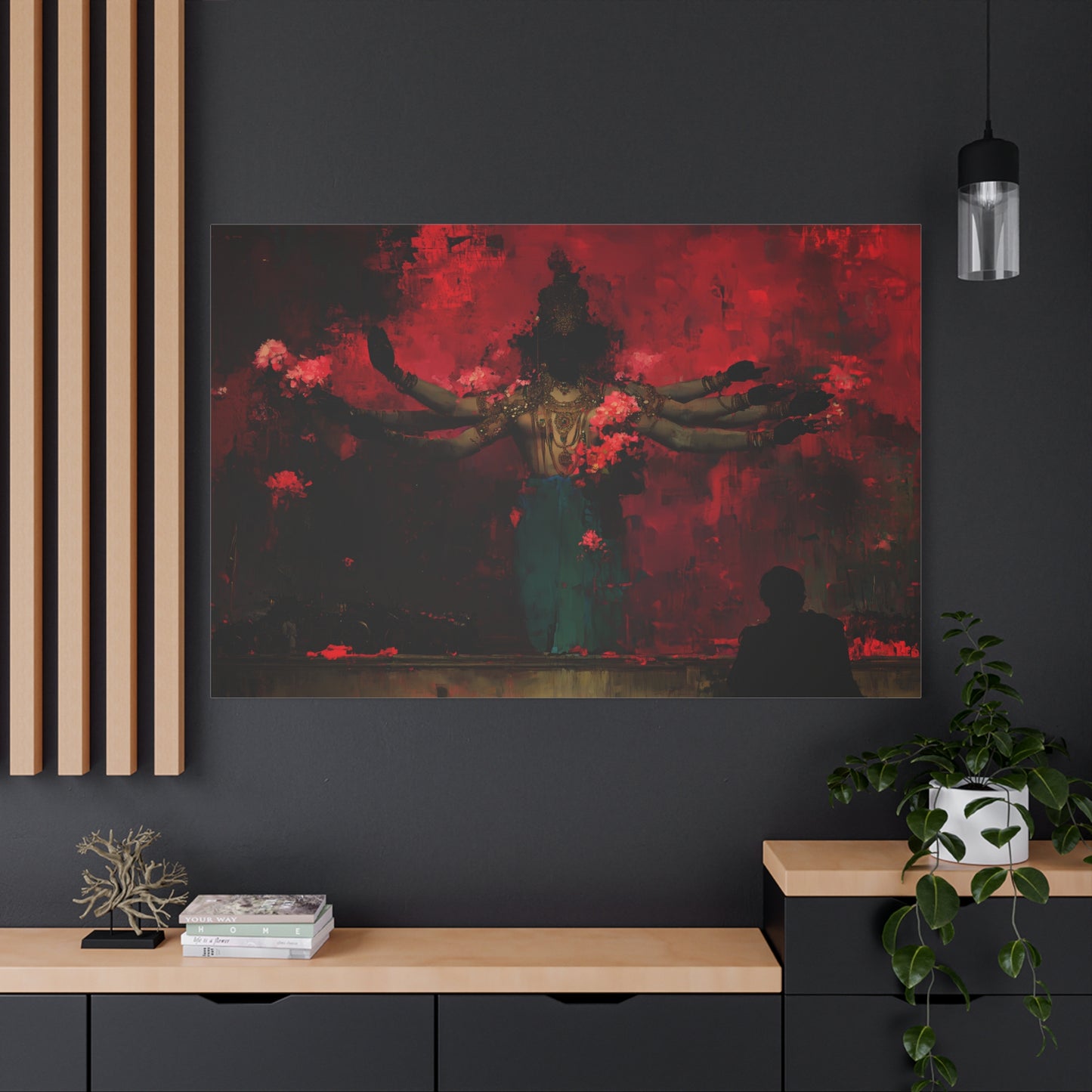 The Scarlet Veil Canvas Print