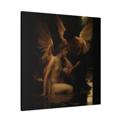 Shadowed Embrace Canvas Print