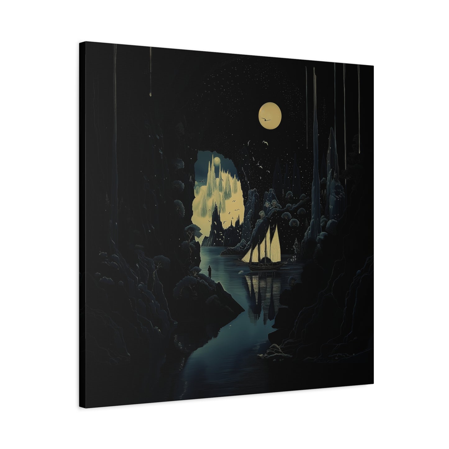 Moonlit Voyage Canvas Print