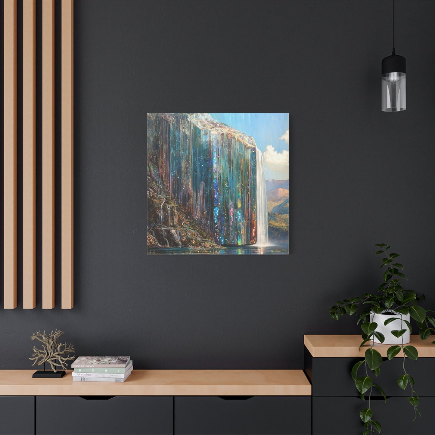 Abyssal Cascade Canvas Print