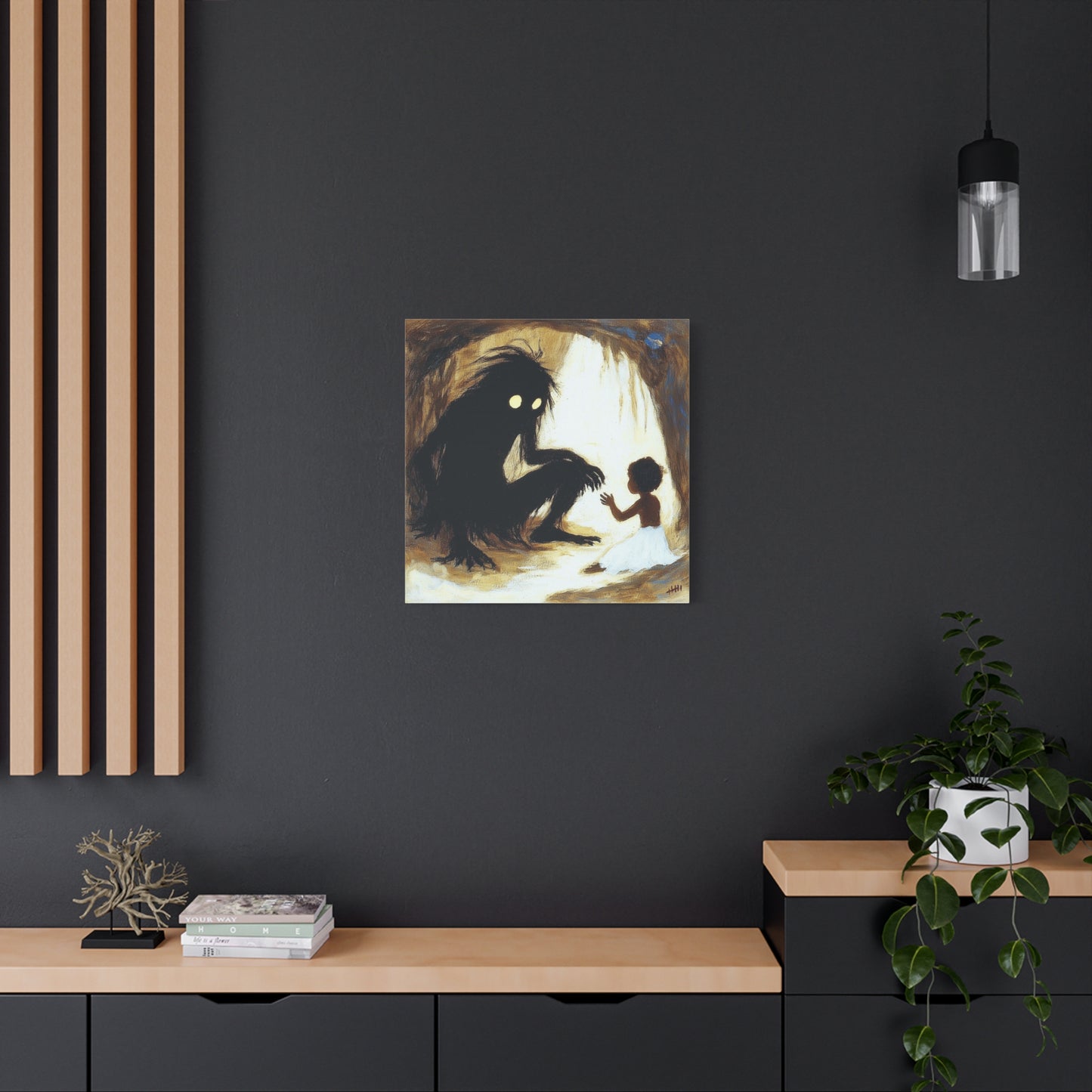 Dark Encounter Canvas Print