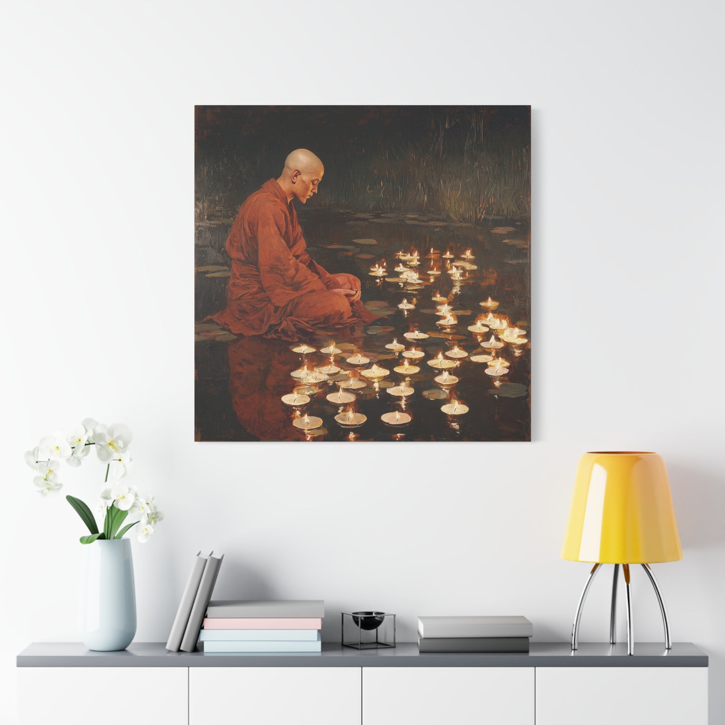 Whispering Flames Canvas Print