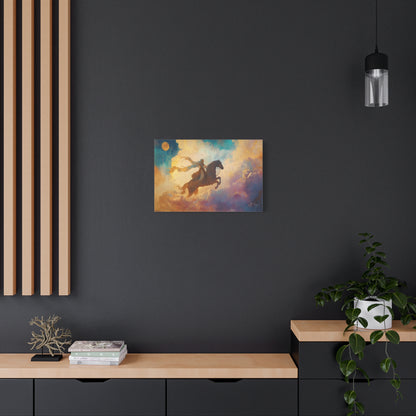 Equestrian of the Skies Canvas Print