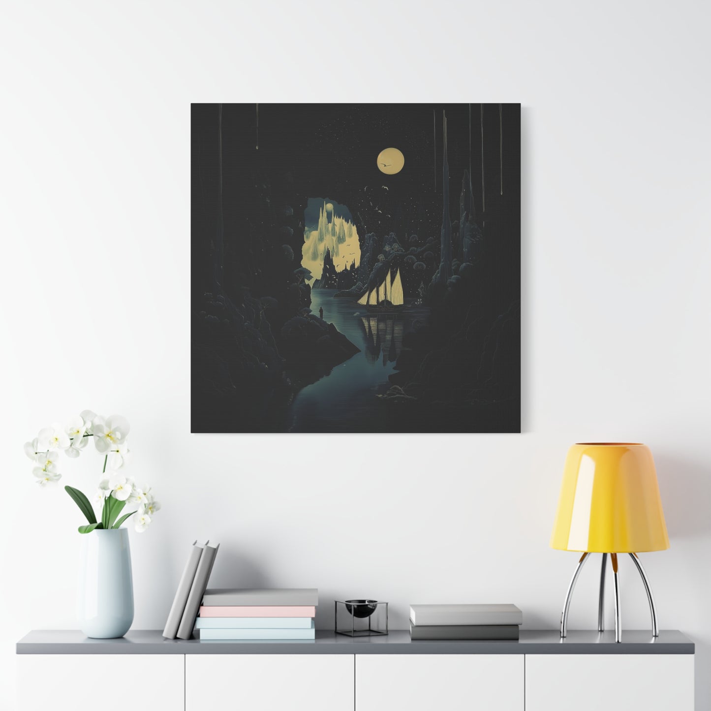 Moonlit Voyage Canvas Print