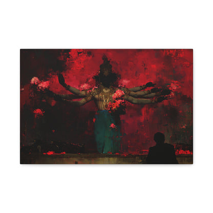 The Scarlet Veil Canvas Print