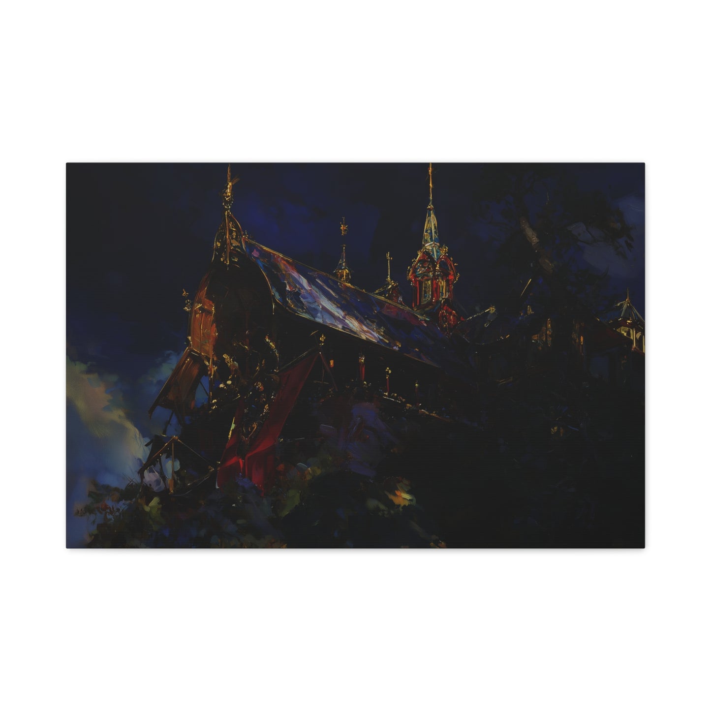 The Obsidian Cathedral Canvas Print