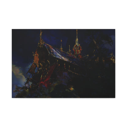 The Obsidian Cathedral Canvas Print