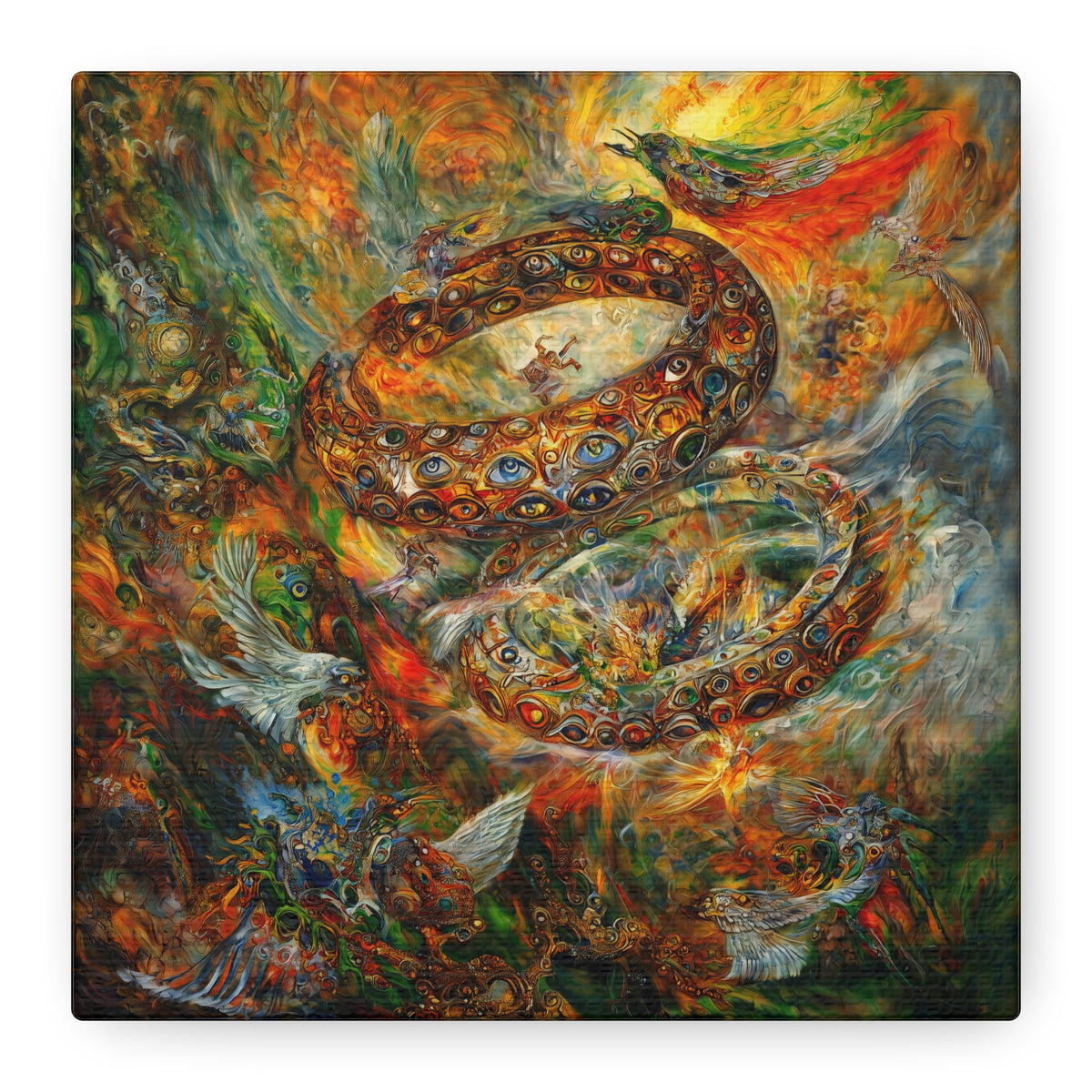 The Phoenix Rings Canvas Print