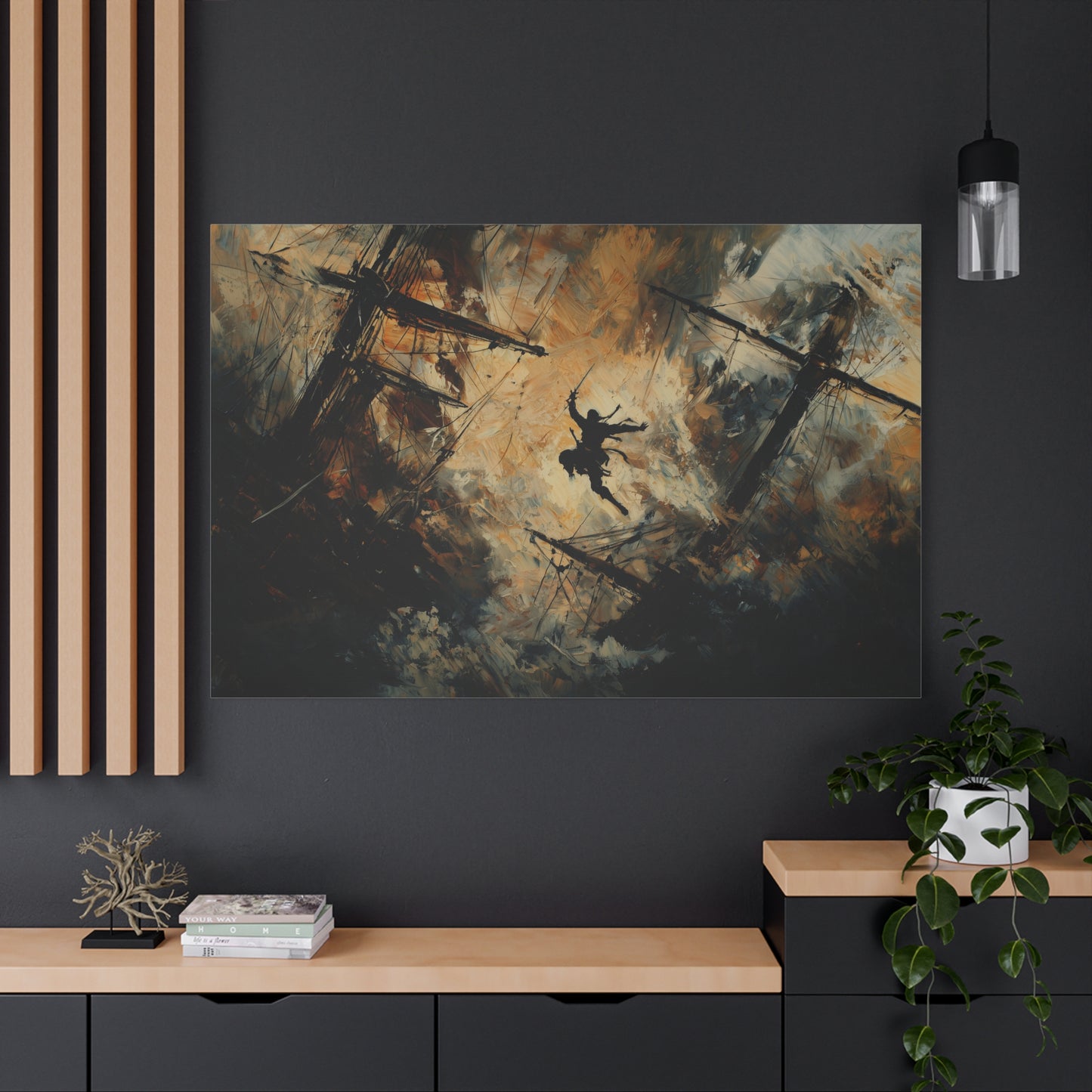 Storm and Steel Canvas Print