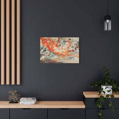 The Phoenix Dance Canvas Print