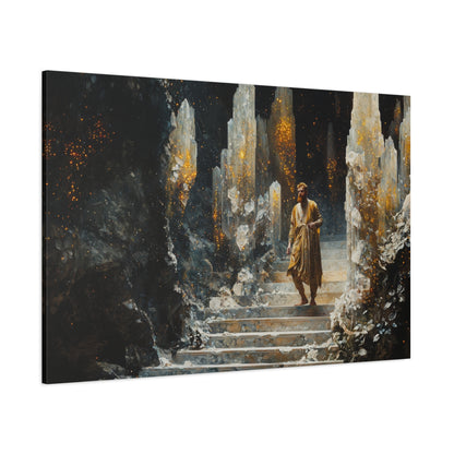 Golden Pathway Canvas Print