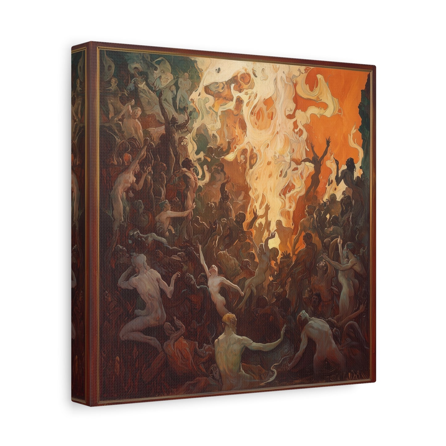 Flame's Whisper Canvas Print