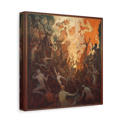 Flame's Whisper Canvas Print