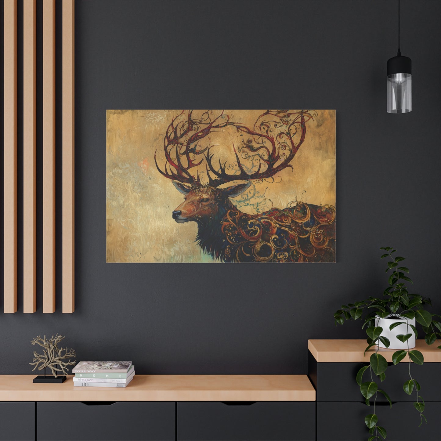 The Ancient Stag Canvas Print