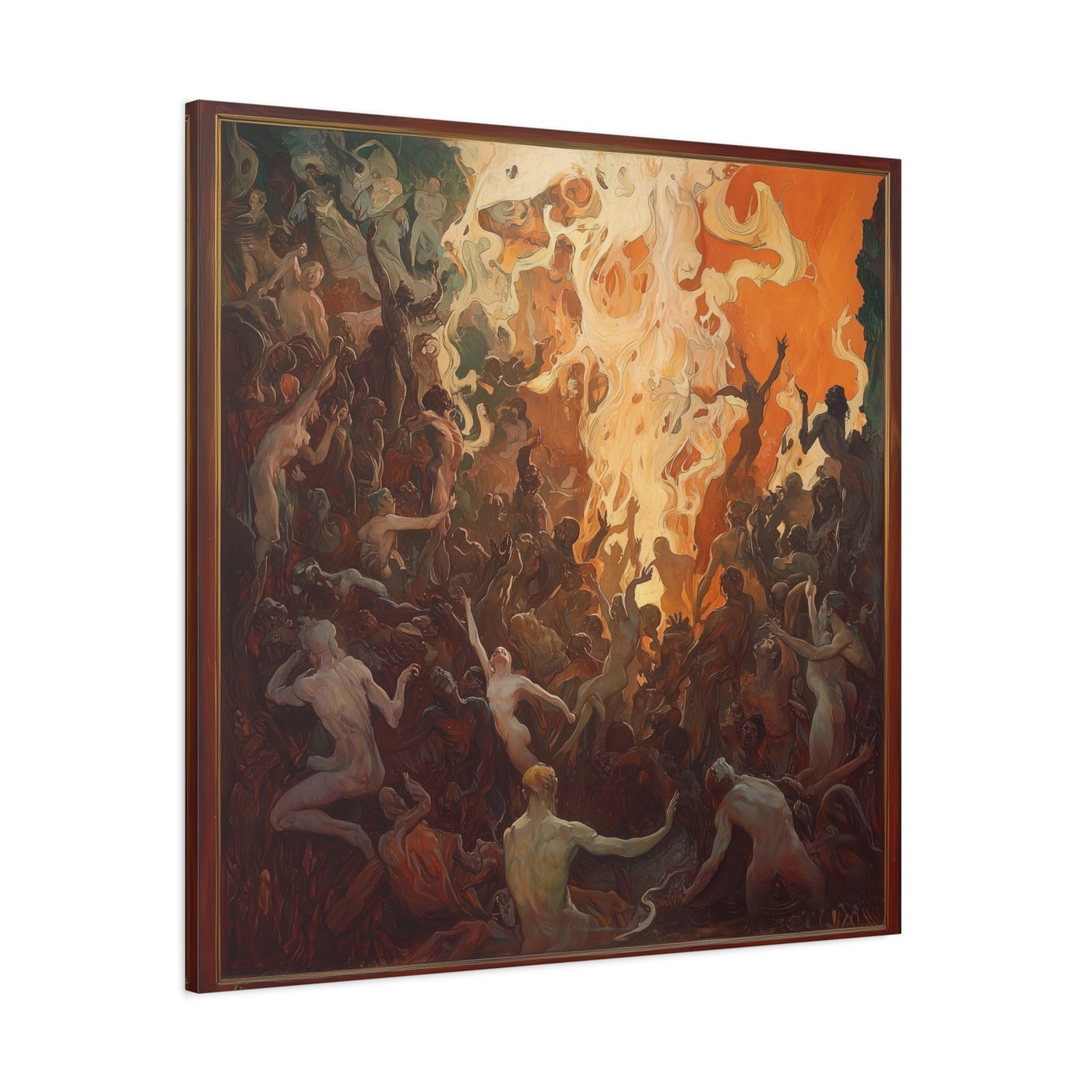 Flame's Whisper Canvas Print