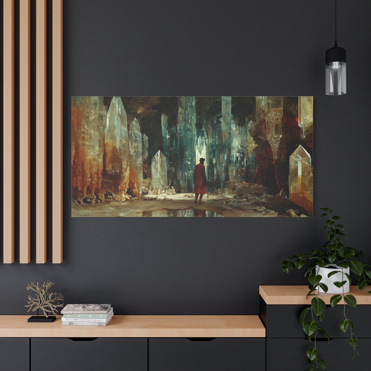 The Crystal Pathway Canvas Print