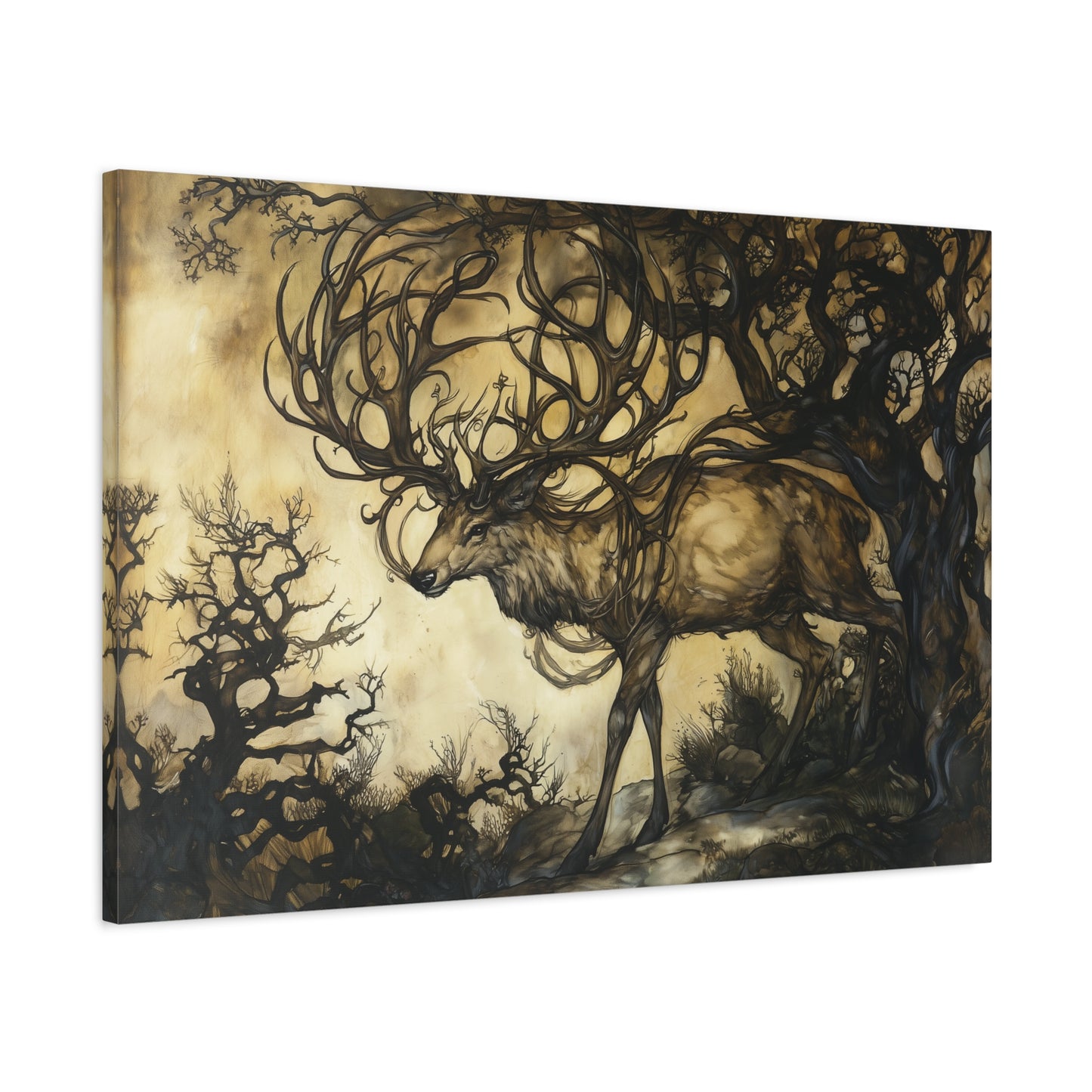 Stag of Ages Canvas Print