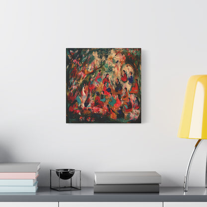 The Colorful Gathering Canvas Print