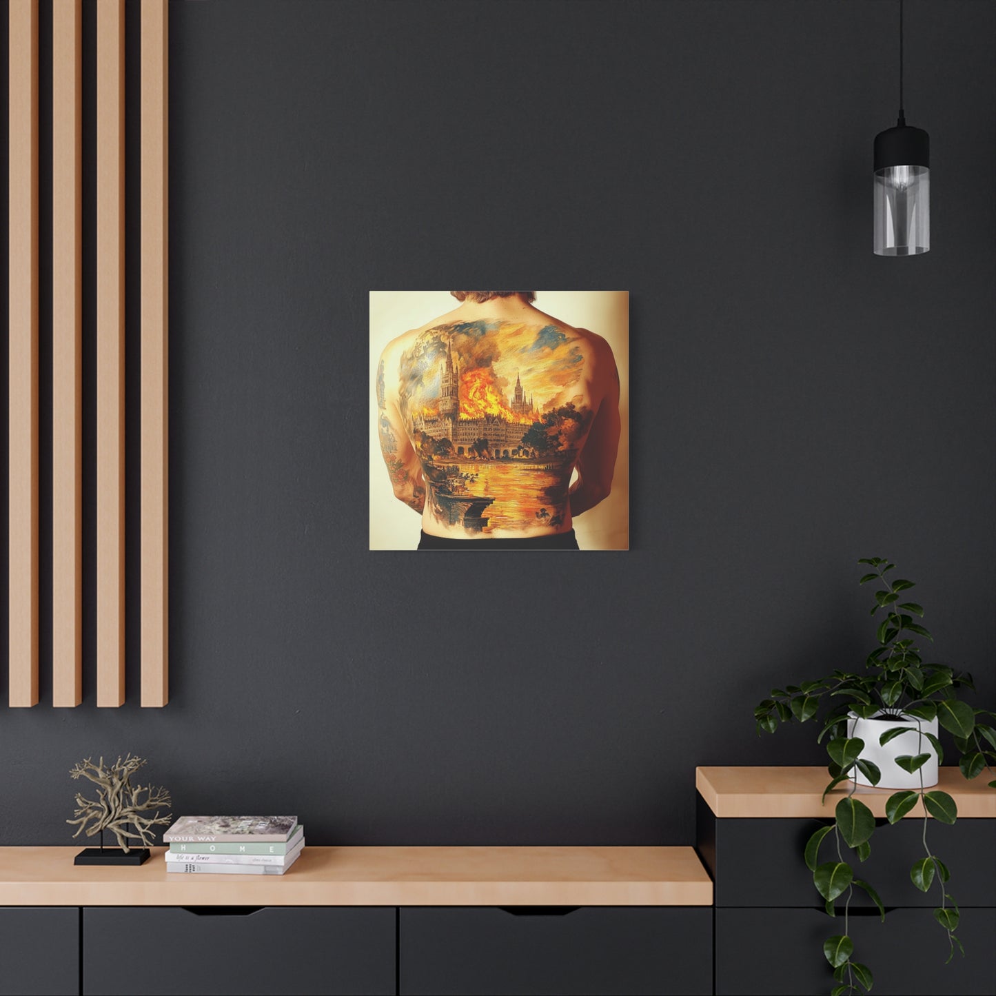 Fire and Stone Canvas Print