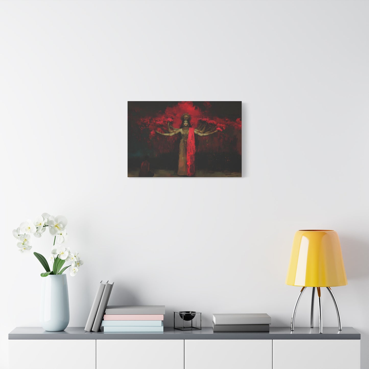 The Crimson Dreamer Canvas Print