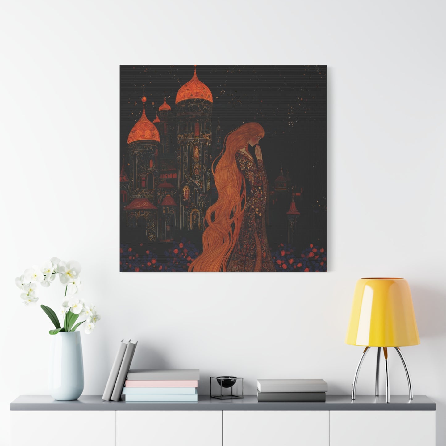 Starlit Citadel Canvas Print