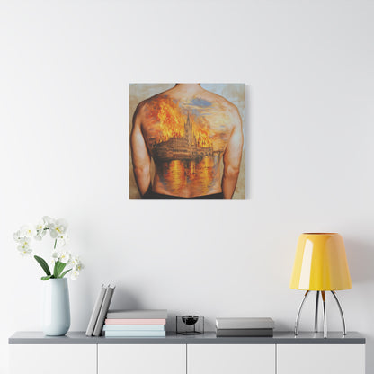 The Burning Dream Canvas Print