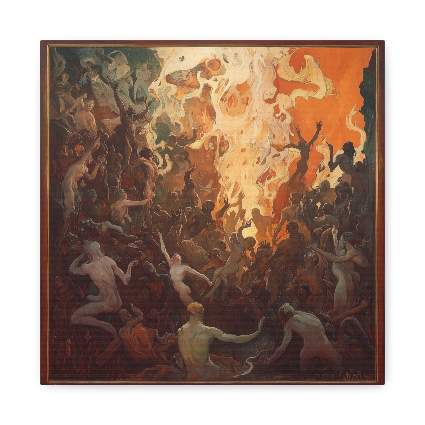 Flame's Whisper Canvas Print