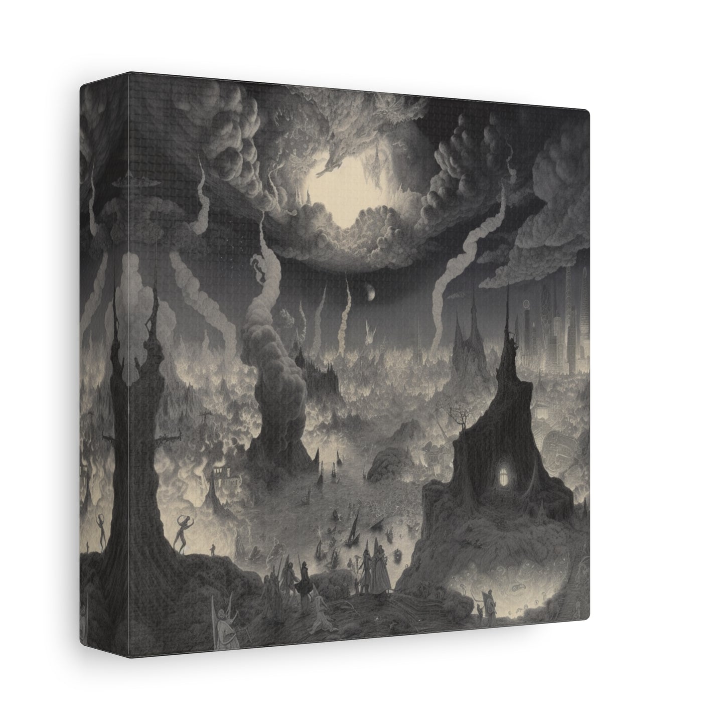 Where Night Dwells Canvas Print