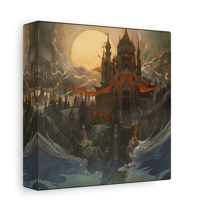 Castle in Mist Canvas Print