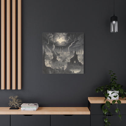 Where Night Dwells Canvas Print