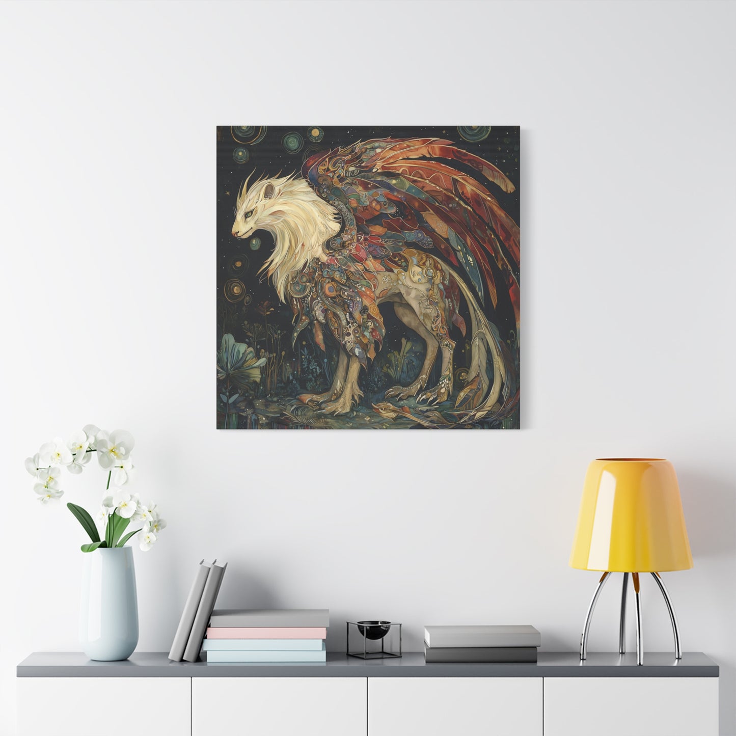 Feathered Infinity Canvas Print