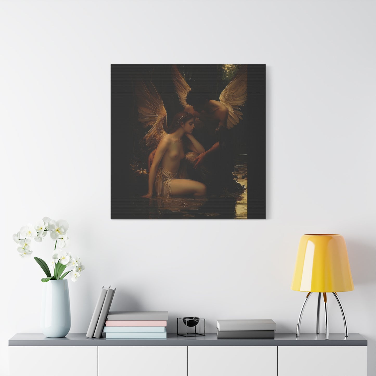 Shadowed Embrace Canvas Print