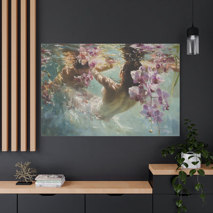 Orchid Pool Canvas Print