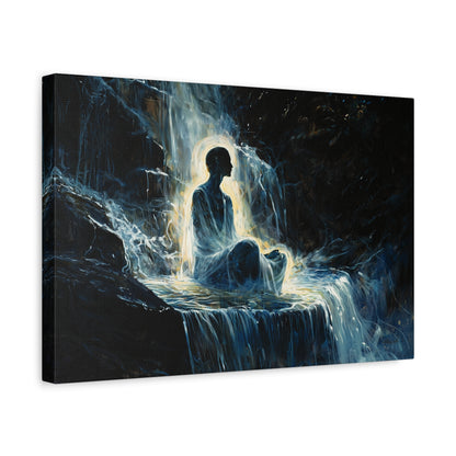 The Waterfall's Whisper Canvas Print