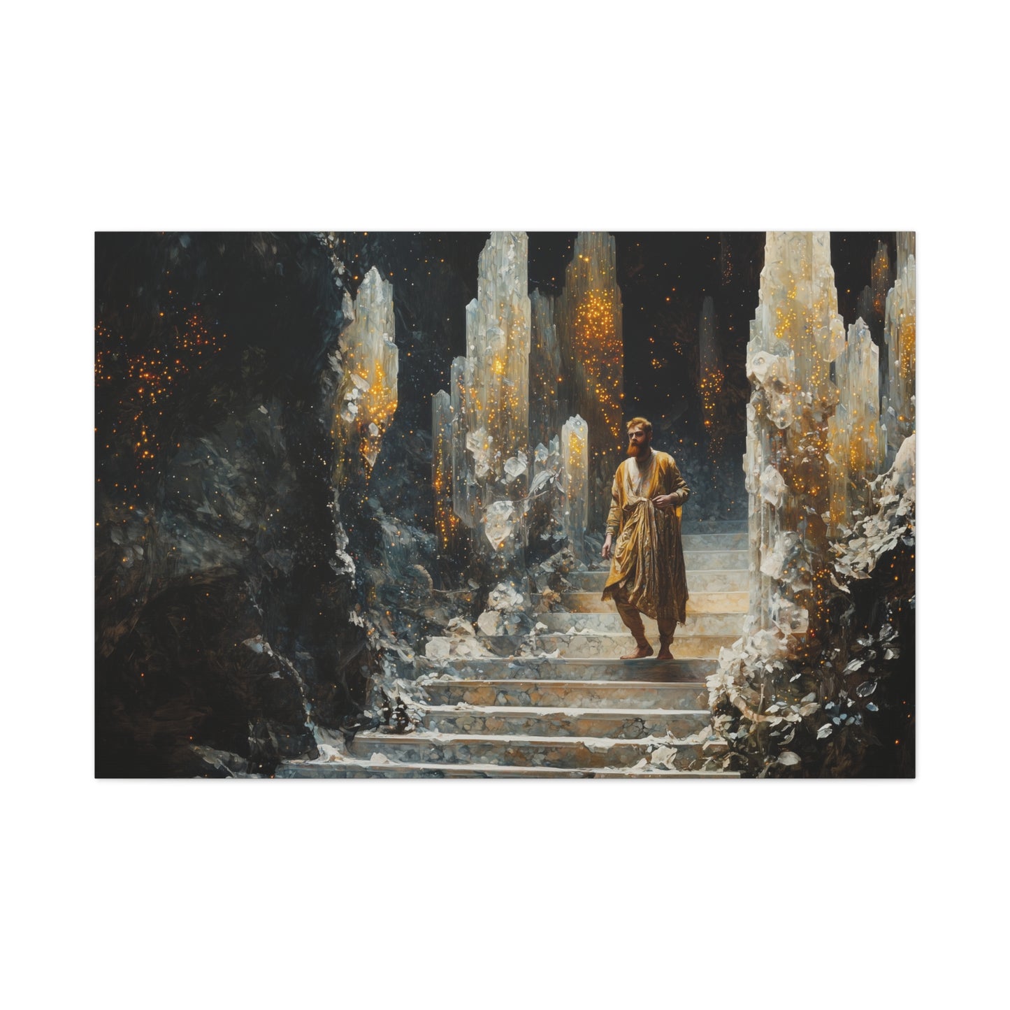 Golden Pathway Canvas Print