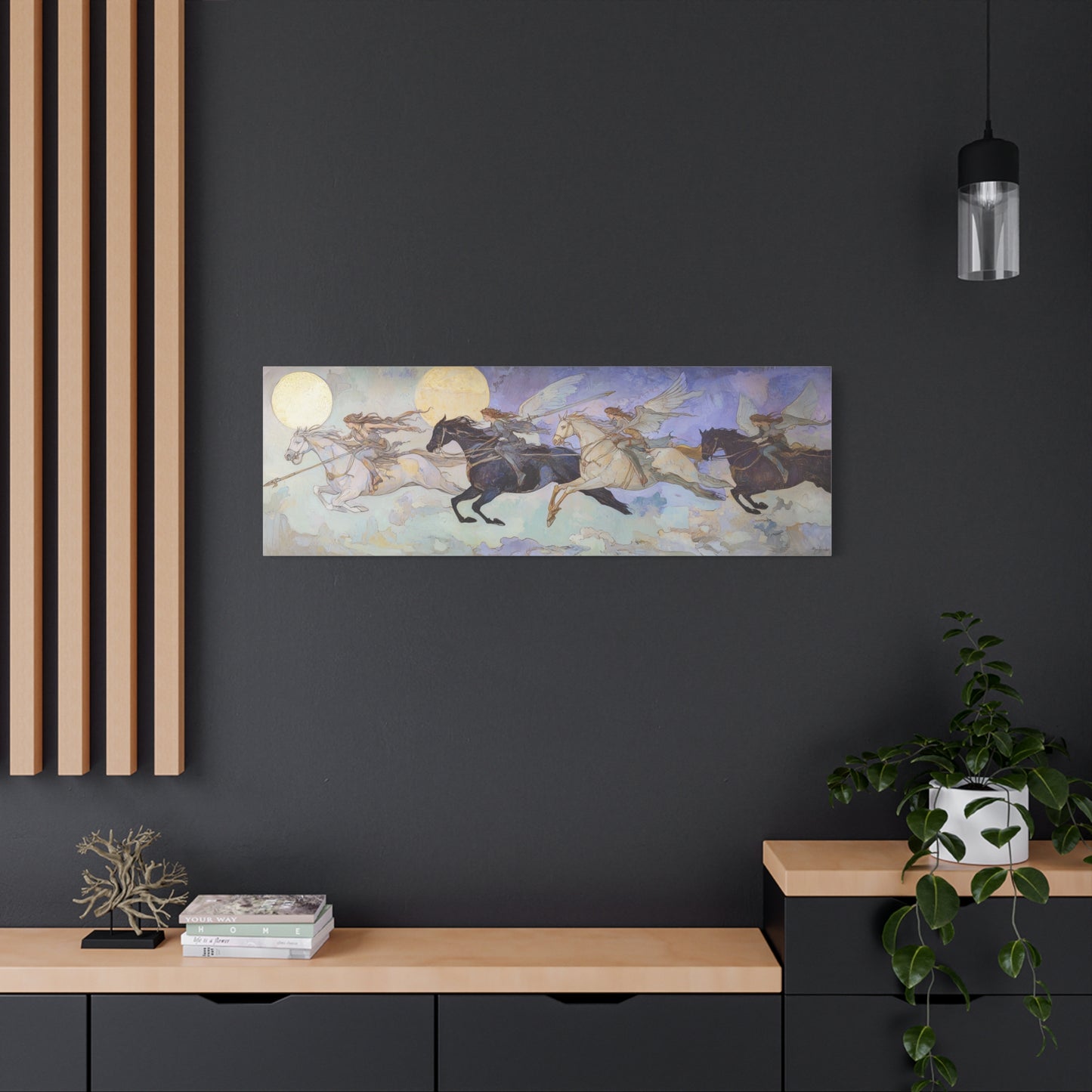 Moonlit Riders Canvas Print