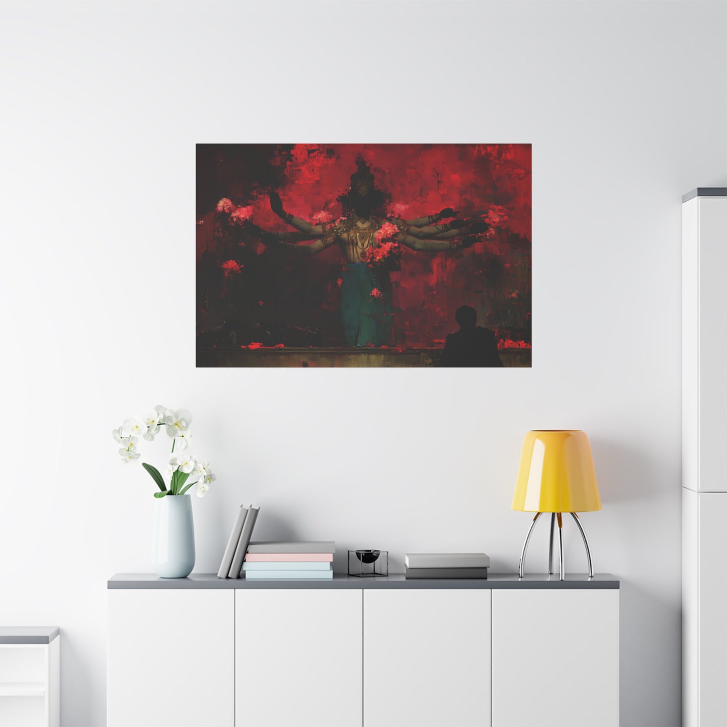 The Scarlet Veil Canvas Print