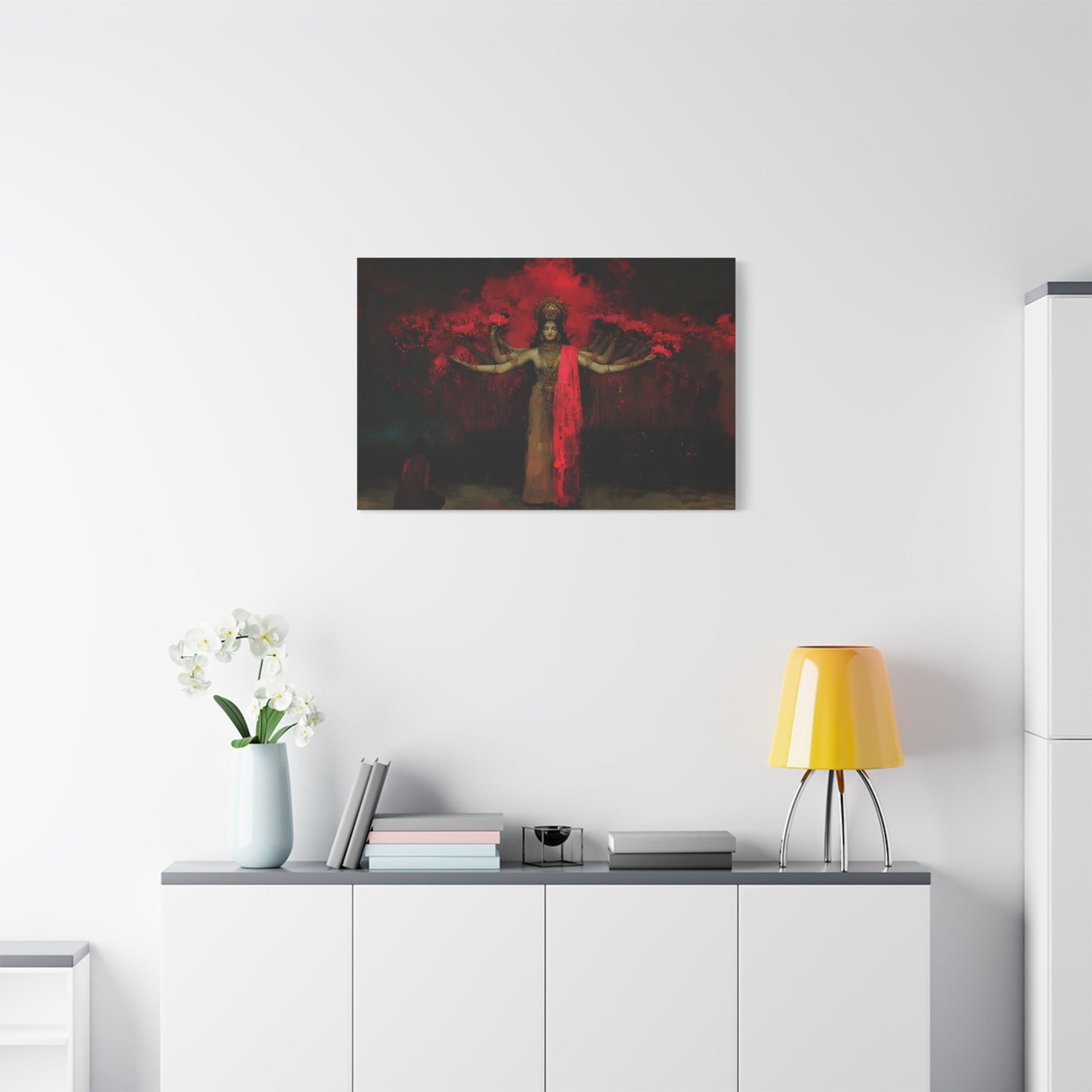 The Crimson Dreamer Canvas Print