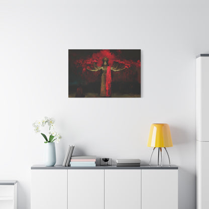 The Crimson Dreamer Canvas Print