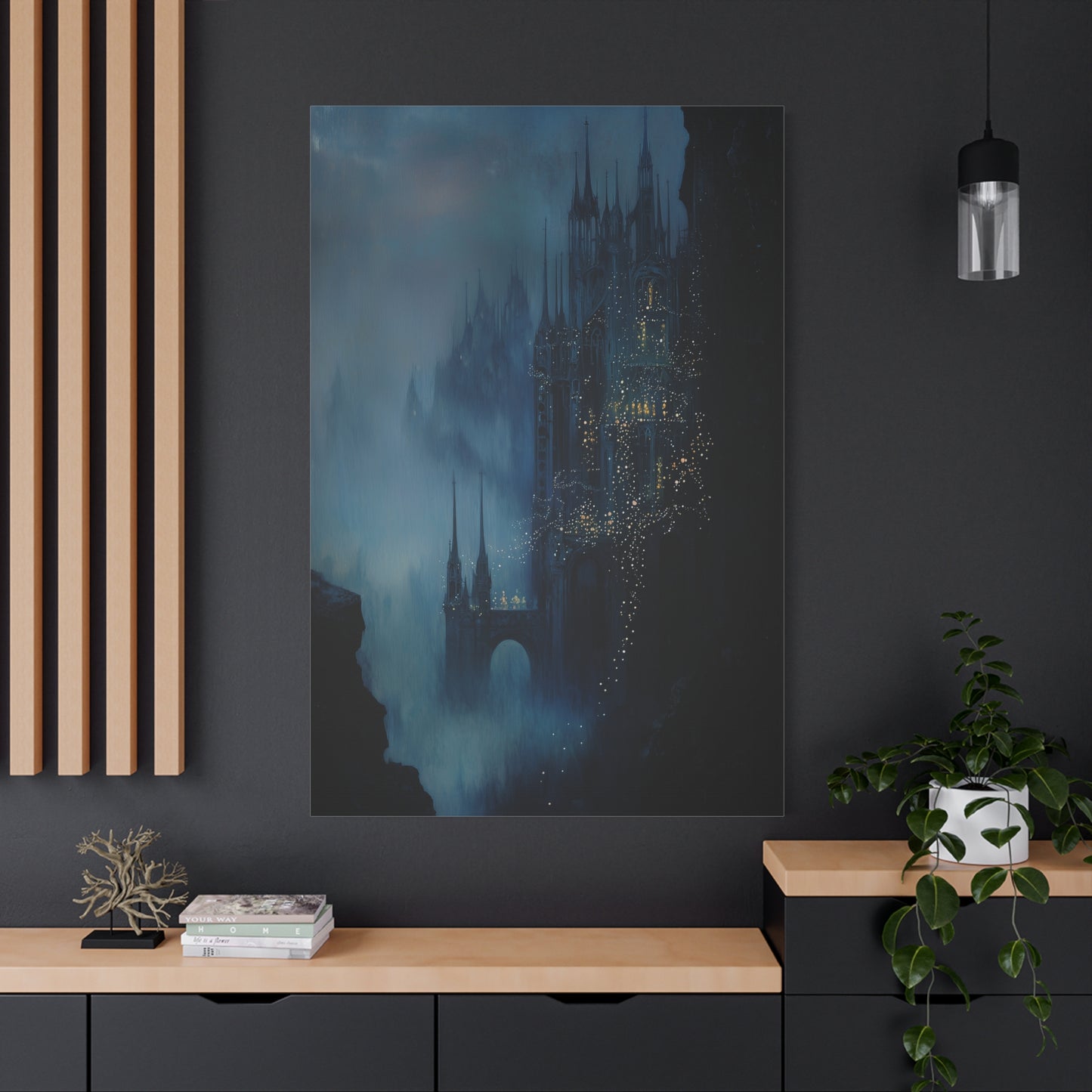 The Misty Spires Canvas Print