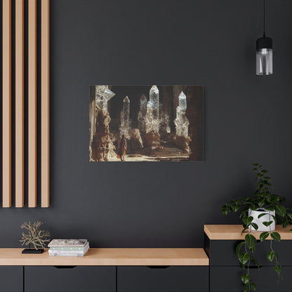 The Luminescent Cavern Canvas Print