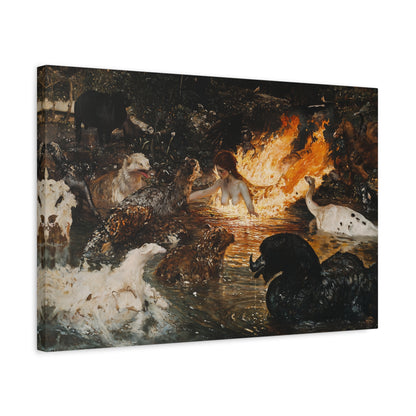 Fiery Communion Canvas Print