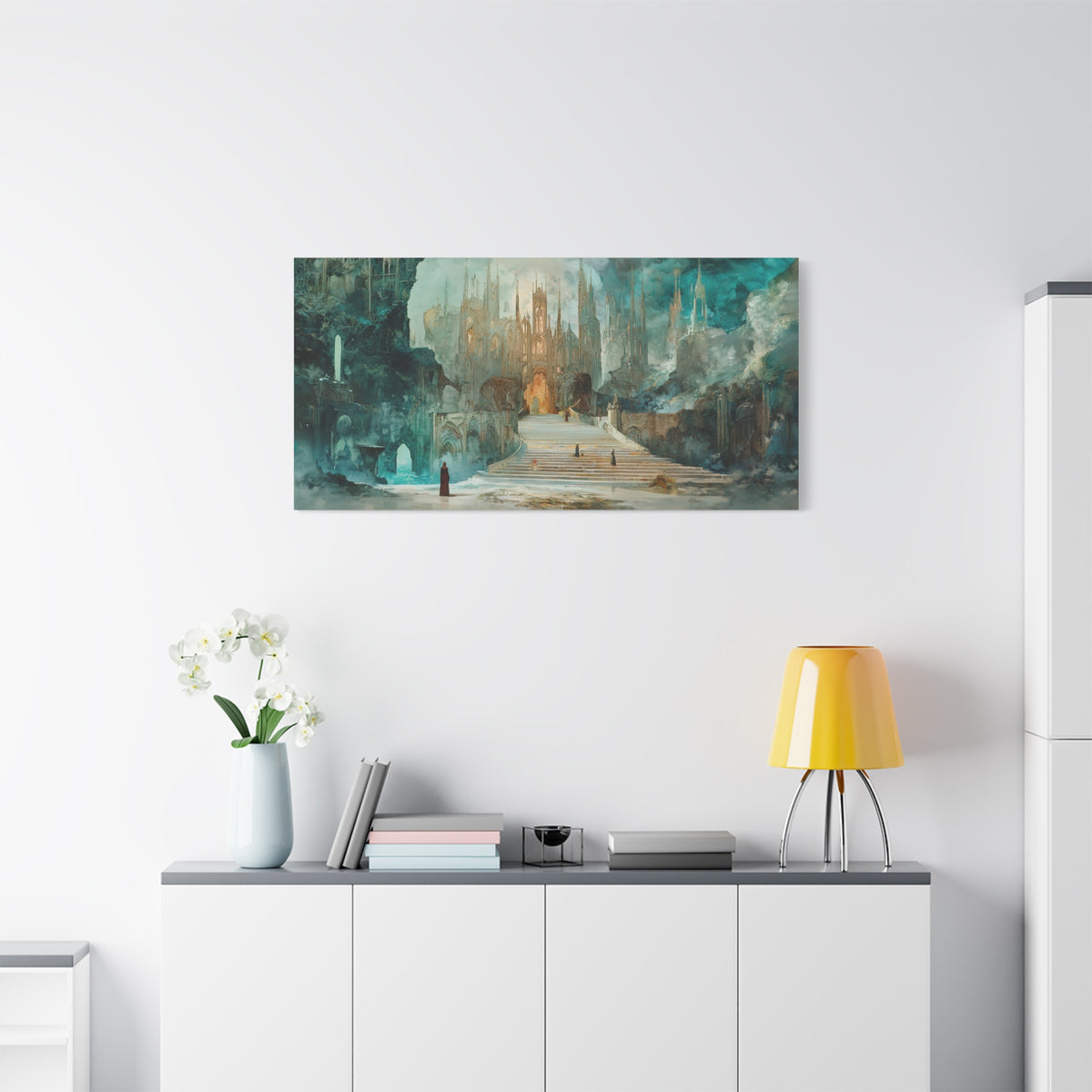 Eldritch City of Aeons Canvas Print