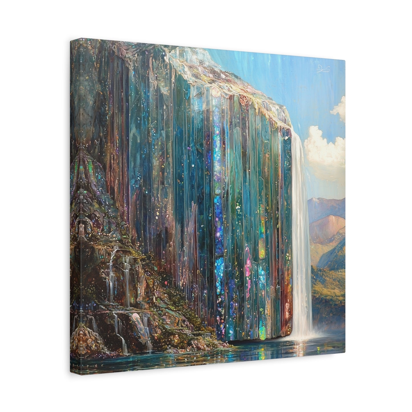 Abyssal Cascade Canvas Print